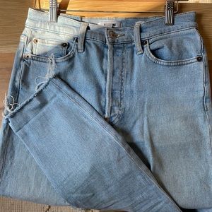 Re/Done 90s high rise ankle crop in Light 2